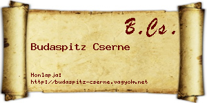 Budaspitz Cserne névjegykártya